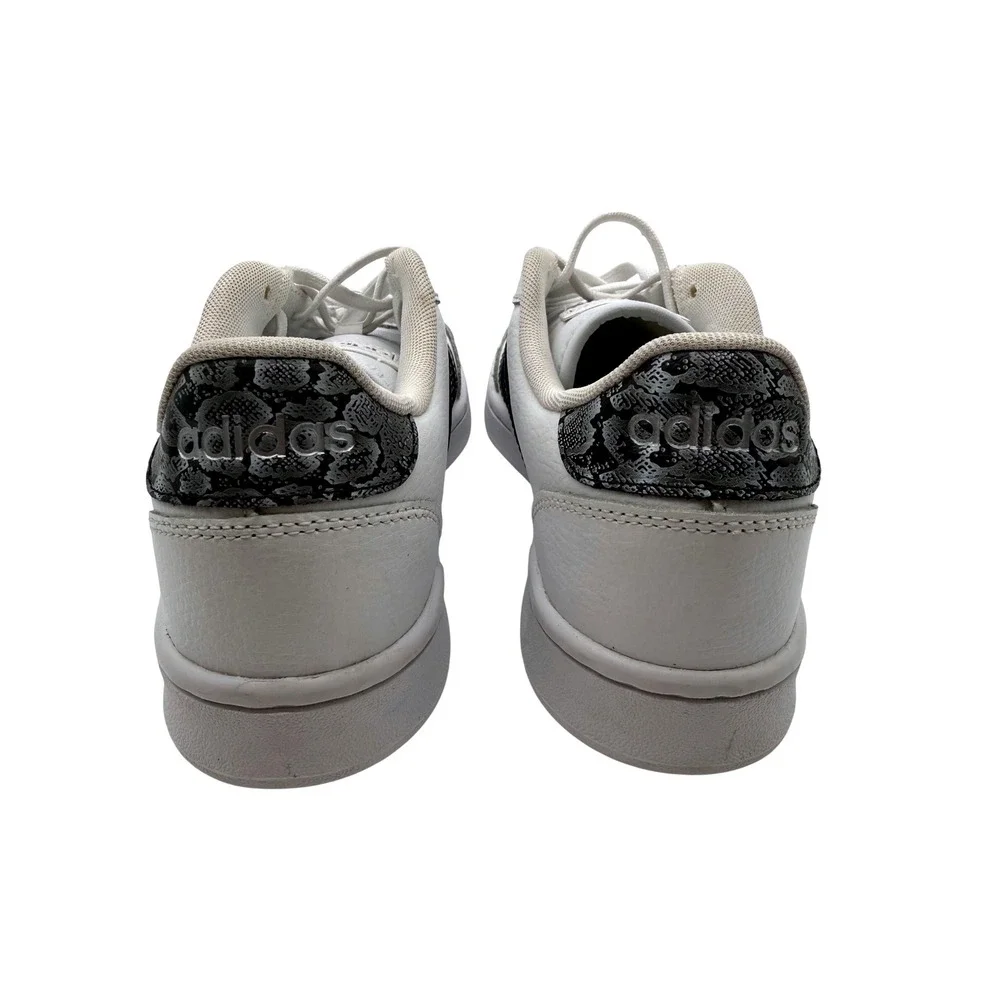 Adidas Grand Court Sneakers Womens 8.5 White Good Snakeskin Stripes GX8133